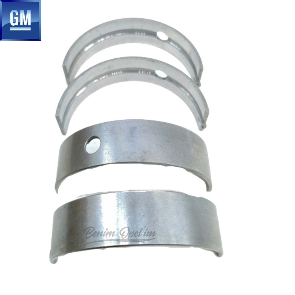 Motor ve Debriyaj | Ana Kol Yatak Takımı 2.0 (1, 2, 5 Std.) 4 Adet Set Opel Astra G, Zafira A, Frontera B, Vectra C GM Orijinal 618144 - 93170278 | 618144 | 