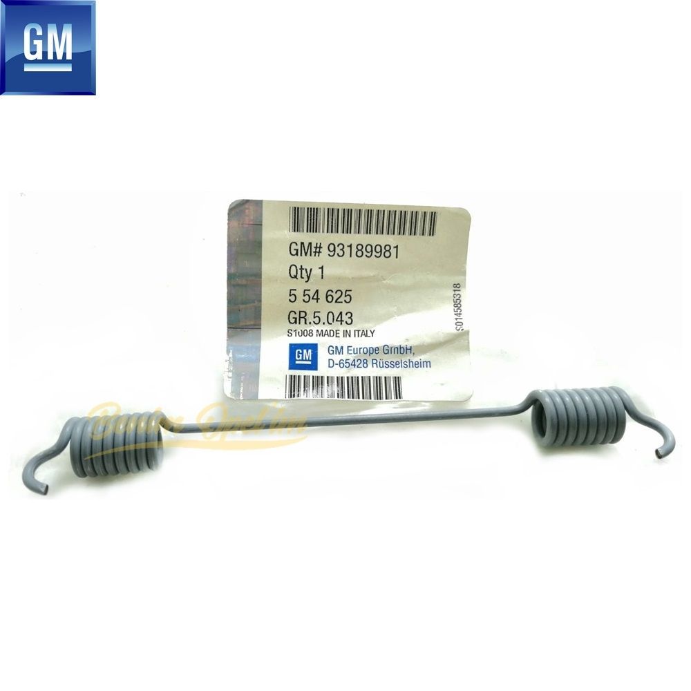 Fren Aksamı | Arka Fren Balata Geri Çekme Yayı Opel Astra H, Corsa D, Corsa E, Adam GM Orijinal 554625 - 93189981 | 554625 | 