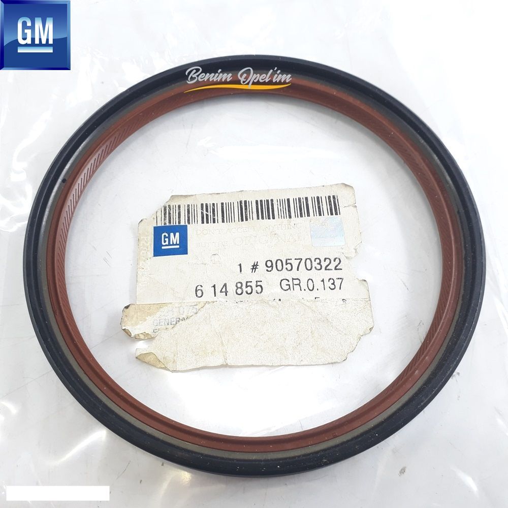 Motor ve Debriyaj | Arka Krank Keçesi 2.0/2.2 Dizel Opel Astra G, Zafira A, Frontera B, Omega B, Vectra B C GM Orijinal 614855 - 9057322 | 614855 | 