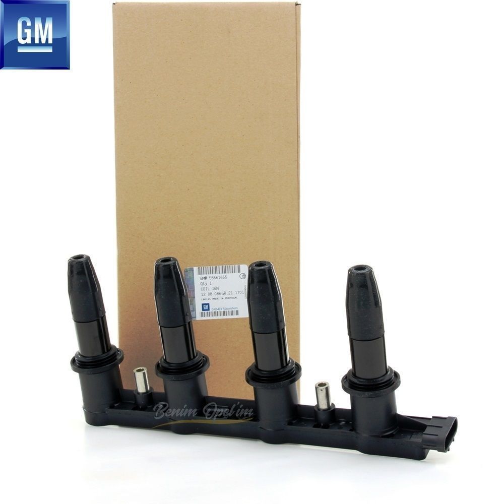 Soğutma ve Radyatör | Ateşleme Bobini 1.6/1.8 (A1.6XER A18XER A1.6LET) Chevrolet Aveo T300, Opel Astra J, Corsa E, İnsignia A, Mokka, Zafira C GM Orijinal 1208086 - 55561655 | 1208086 | 