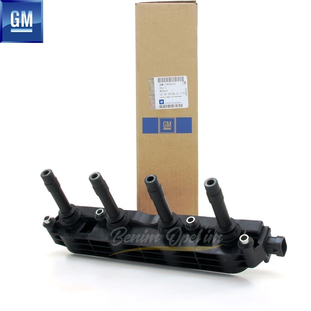 Elektrik | Ateşleme Bobini 1.6 Opel Astra G, Zafira A, Corsa C, Meriva A, Vectra B, Vectra C, Zafira B GM Orijinal 1208307 - 19005212 | 1208307 | 