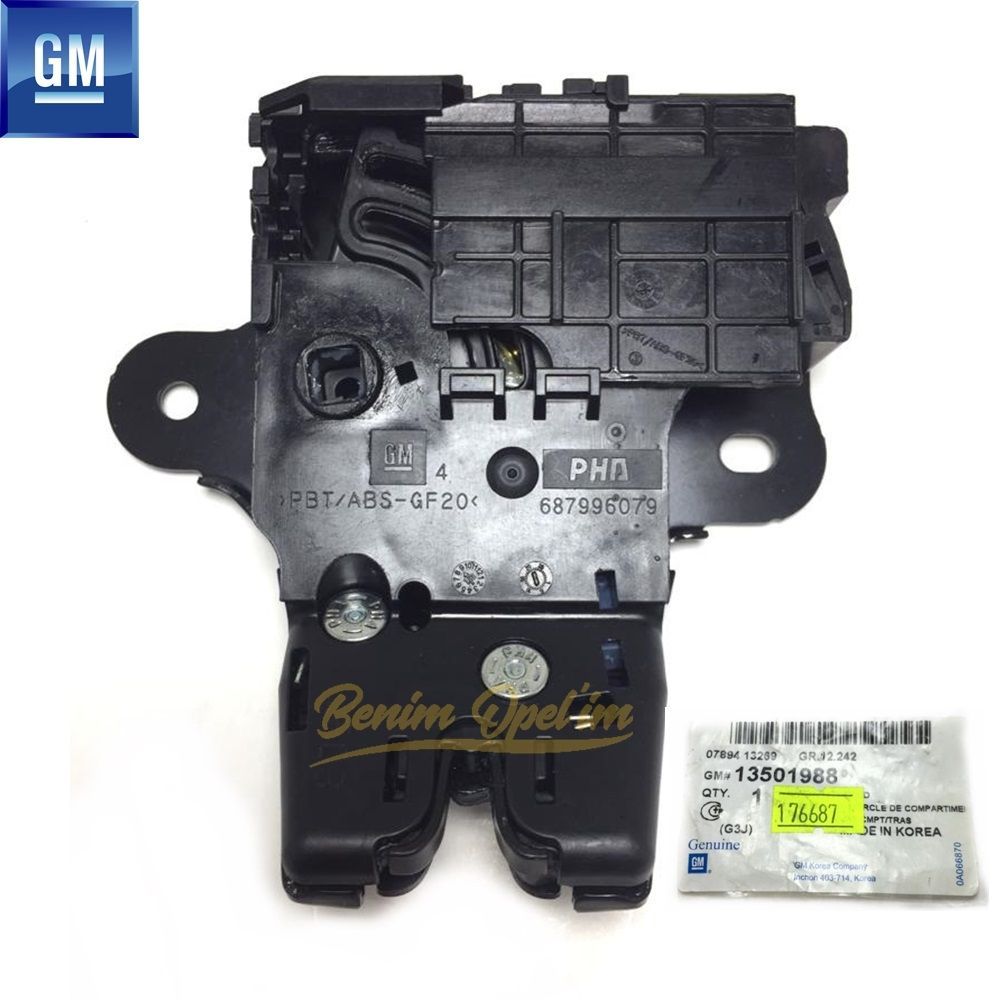 Kullanıma Uygun Çıkma Parçalar | Bagaj Kapağı Kilidi Opel İnsignia A, Astra J, Chevrolet Cruze, Aveo T300 GM Orijinal 176687 - 13501988 | 176687 | 