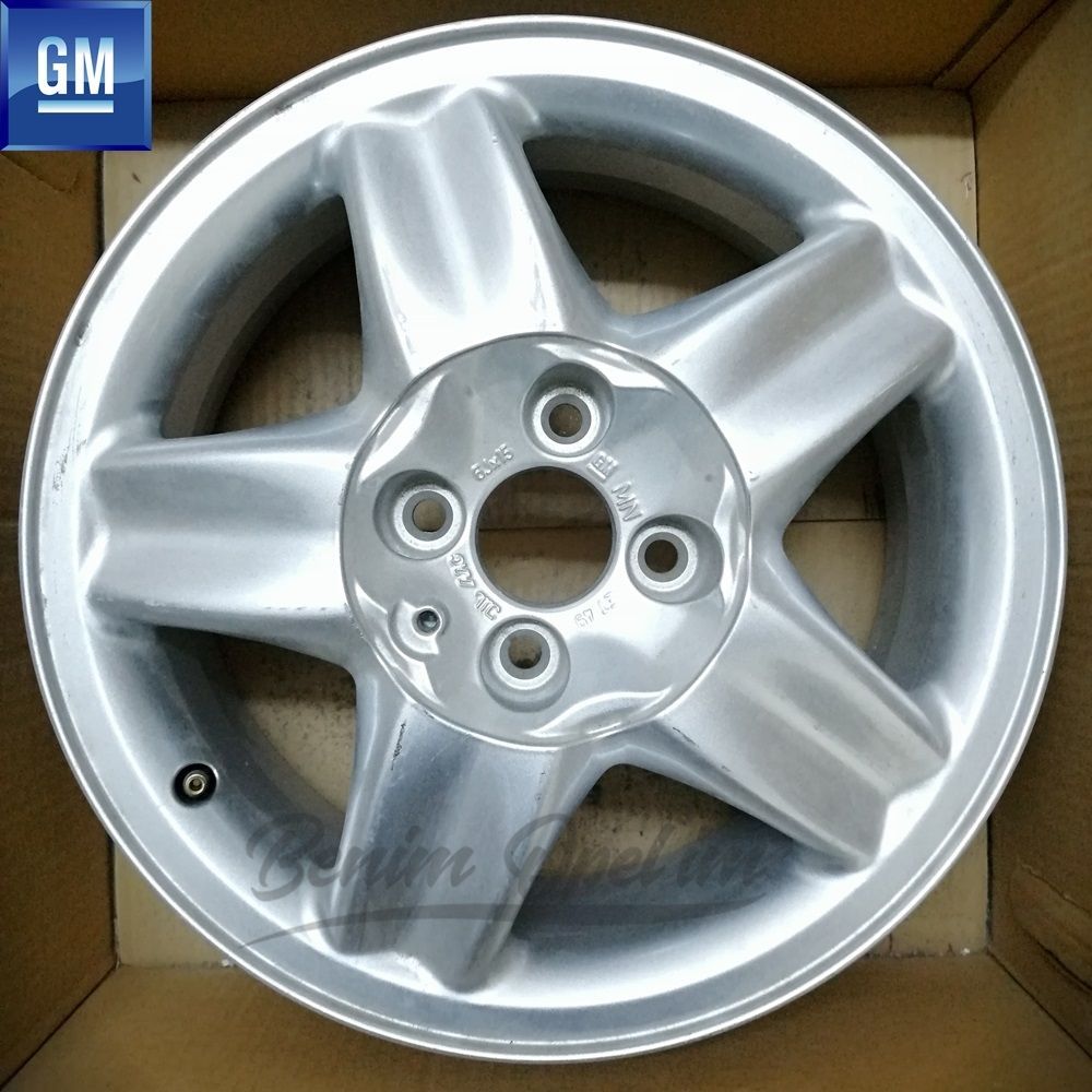 Dış Karoseri ve Kaporta | Çelik Jant Gümüş Gri 4 Bijonlu 6Jx15 15 İnç Kod: MN Opel Calibra Corsa B Tigra A Vectra B 1 Adet Fiyatı GM Orijinal 1002415 - 90497026 | 1002415 | 