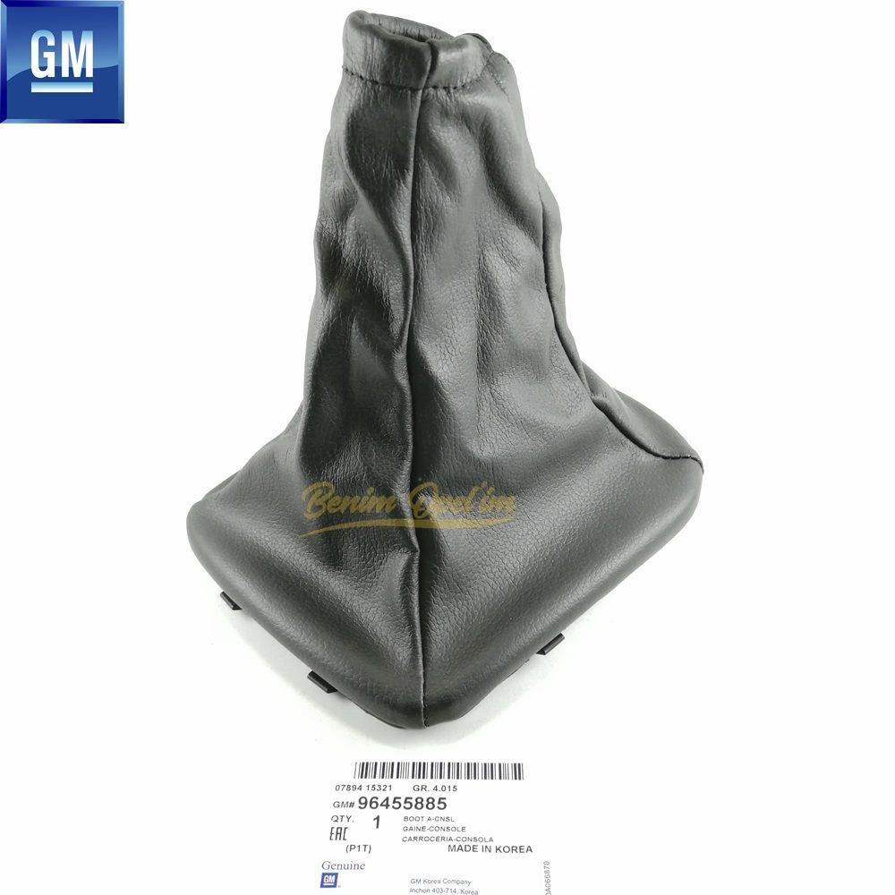 Mekanik Şanzıman | Chevrolet Aveo T200, Kalos Deri Manuel Vites Körüğü Siyah GM Orijinal 96455885 | 96455885 | 