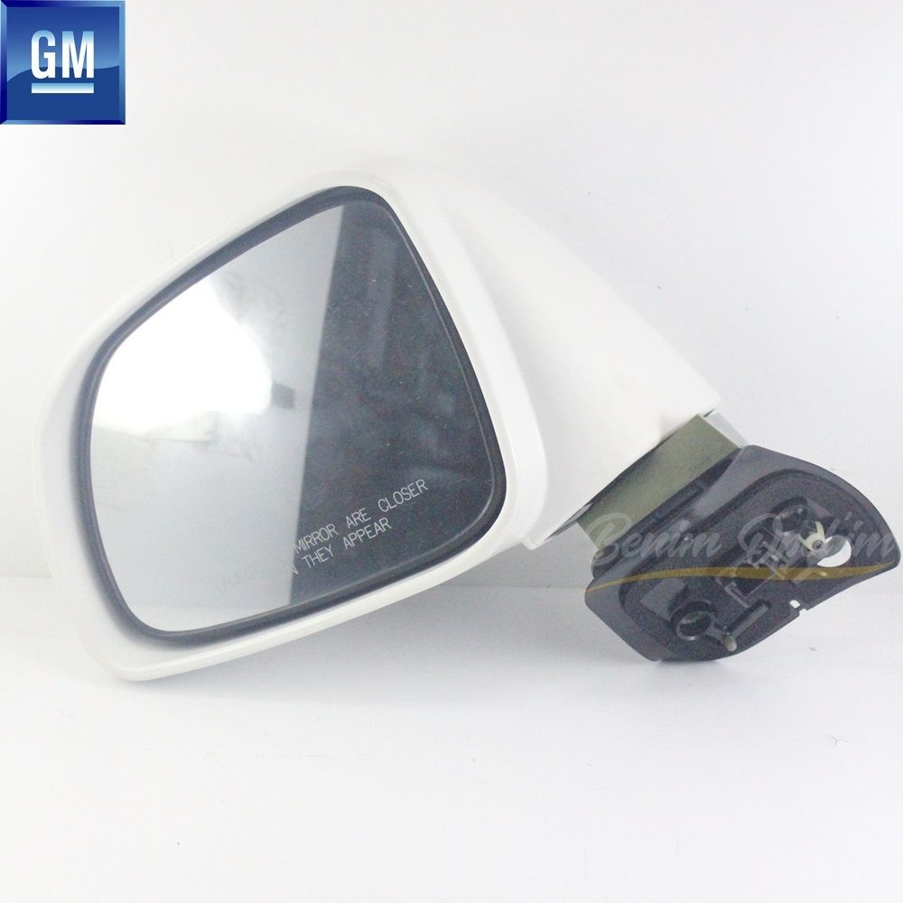 Ayna,Kapı ve Cam | Chevrolet Captiva C100 Sol Dış Dikiz Aynası Sinyalsiz Beyaz Komple GM Orijinal 96818123 | 96818123 | 