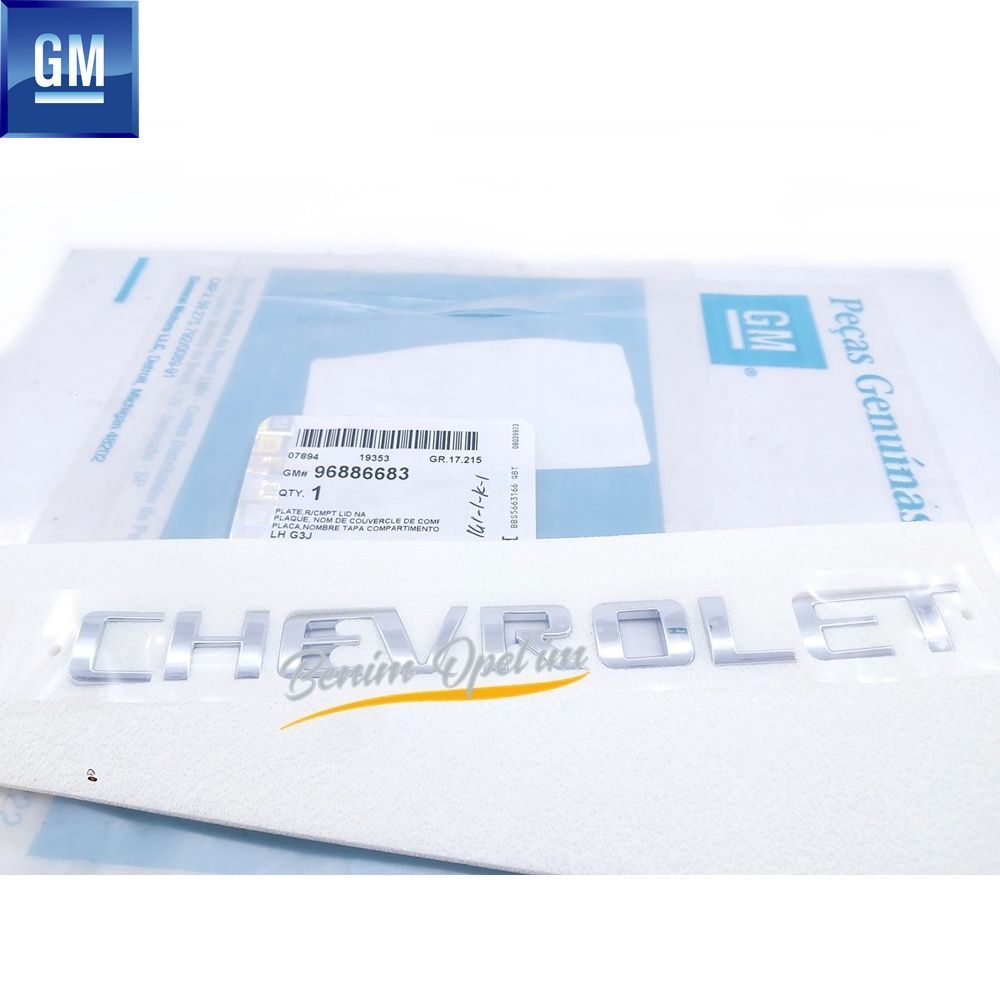 Amblem ve Yazı | Chevrolet Cruze Arka Bagaj Chevrolet Yazısı Krom GM Orijinal 96886683 | 96886683 | 