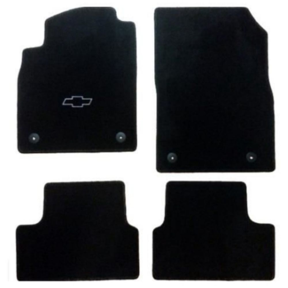 Paspas Setleri | Chevrolet Cruze Halı Paspas Takımı Logolu Siyah GM Orijinal 13321216 | 13321216 | 