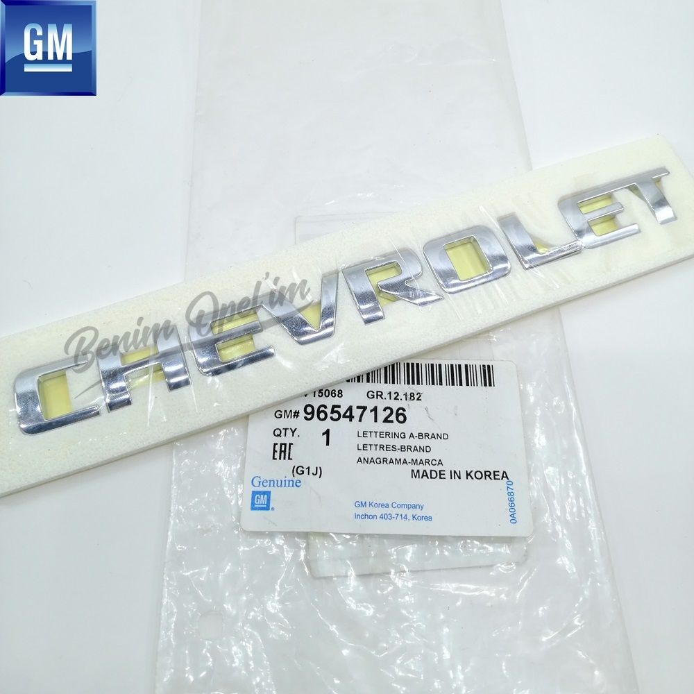 Amblem ve Yazı | Chevrolet Lacetti J200 Chevrolet Yazısı Krom GM Orijinal 96547126 | 96547126 | 