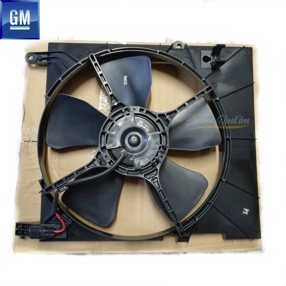 Soğutma ve Radyatör | Davlumbazlı Komple Radyatör Fan Motoru 13V 1.2 (FE) Chevrolet Aveo T250/T255, Kalos GM Orijinal 96536638 | 96536638 | 