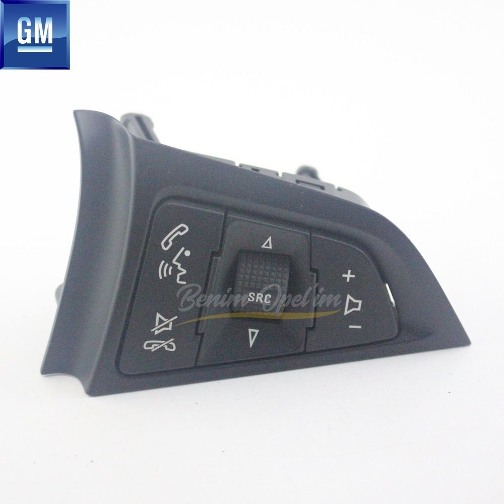 Direksiyon ve Hava Yastığı | Direksiyon Teyp Ve Telefon Ses Kontrol Düğmesi Siyah Sağ Opel Astra J, İnsignia A, Meriva B, Zafira C GM Orijinal 6780753 - 13268686 | 6780753 | 