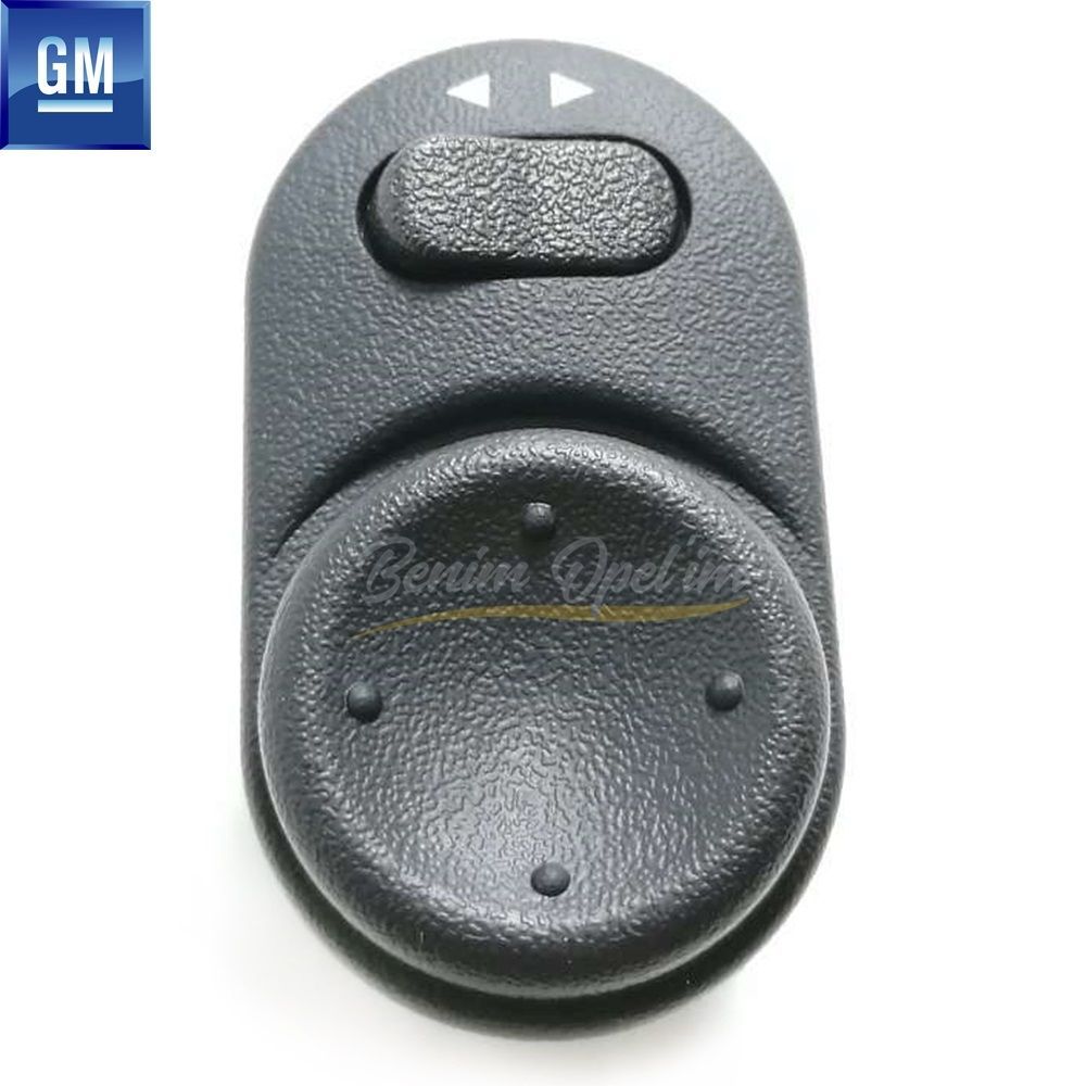 Karoseri İç Trim ve İç Parçalar | Dış Dikiz Ayna Ayar Düğmesi Siyah Opel Corsa C, Corsa D, Meriva A GM Orijinal 6240489 - 24411034 | 6240489 | 