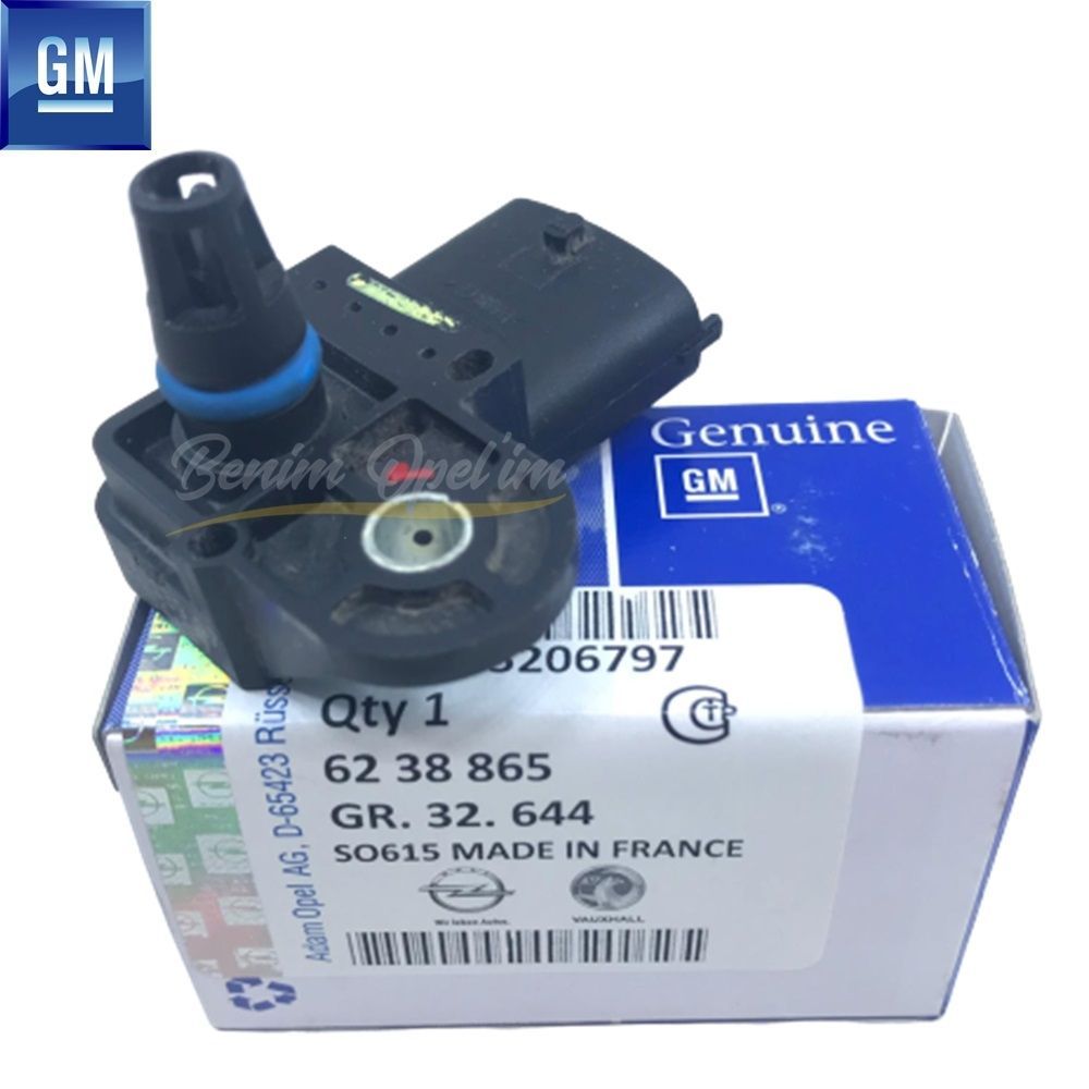 Yakıt ve Egzoz | Emme Manifoldu Basınç Sensörü 1.3/1.9/2.0 Opel Astra H J, Corsa D, İnsignia A, Meriva B, Zafira B GM Orijinal 6238865 - 55206797 | 6238865 | 