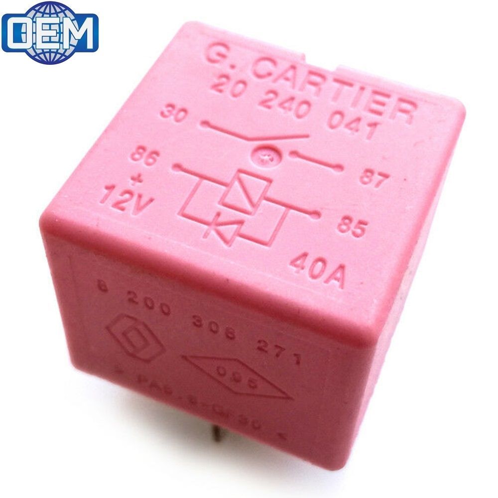 Elektrik | G.Cartier Renault Flaşör Role Pembe 4 Fişli 12V 40 Amp. 8200308271 - PA6.6-GF30 | 8200308271 | 