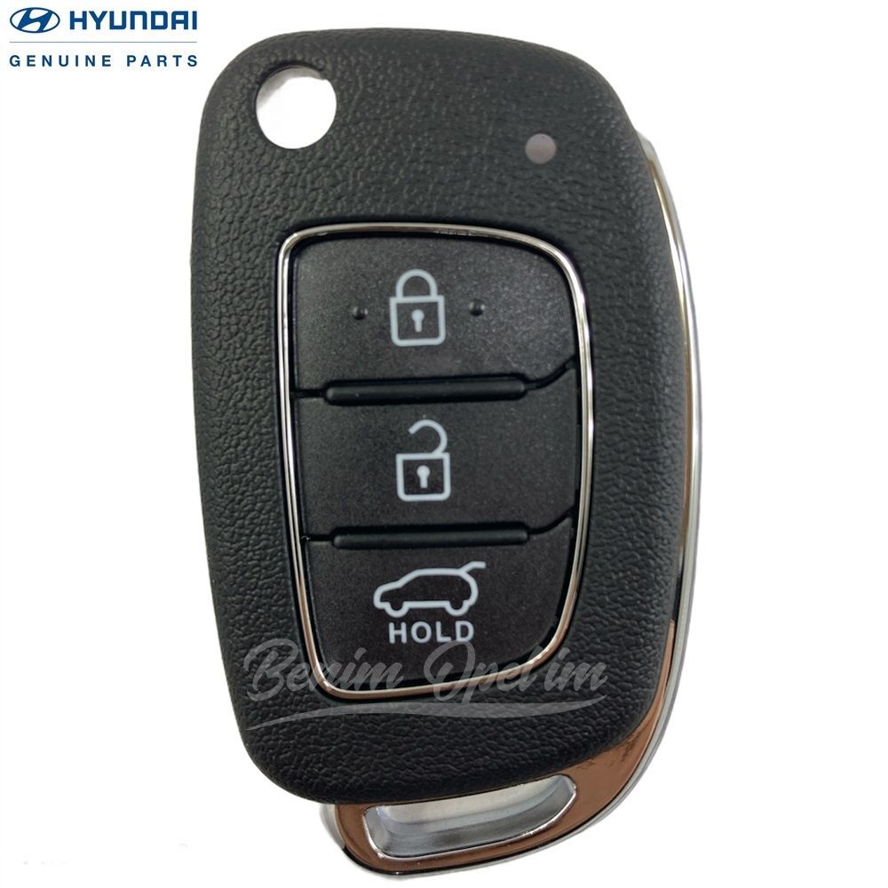 Elektrik | Hyundai İ20, Accent Blue Anahtar Kumandası Üst Kapağı Komple 3 Tuşlu Orijinal 954301RAB1 - 95430C7600 | 954301RAB1 | 