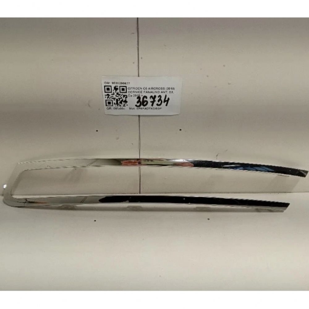 Citroen C5 Aircross Sol Ön Tampon Far Çerçevesi Krom Orijinal