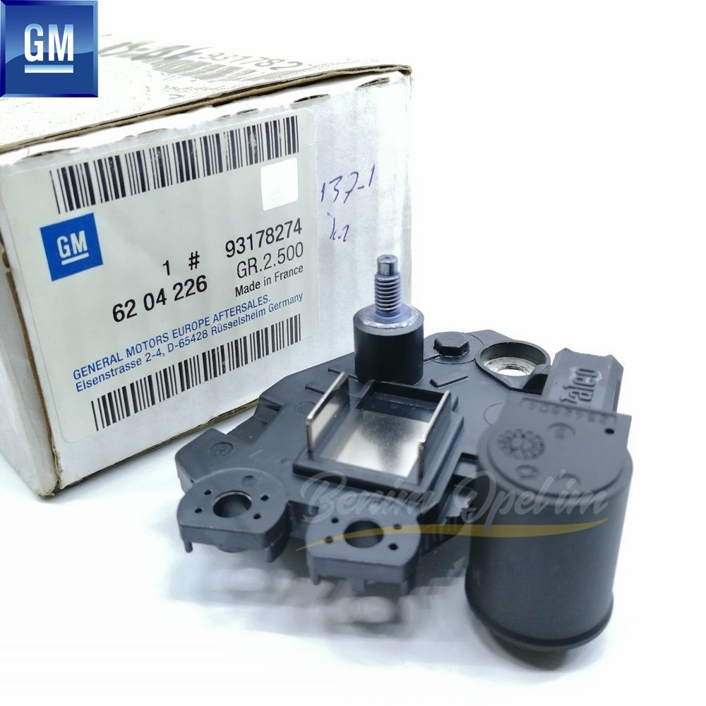 Elektrik | Komple Alternatör Regülatörü 1.3 Dizel Opel Agila A, Astra H, Corsa C, Meriva A, Tigra B GM Orijinal 6204226 - 93178274 | 6204226 | 