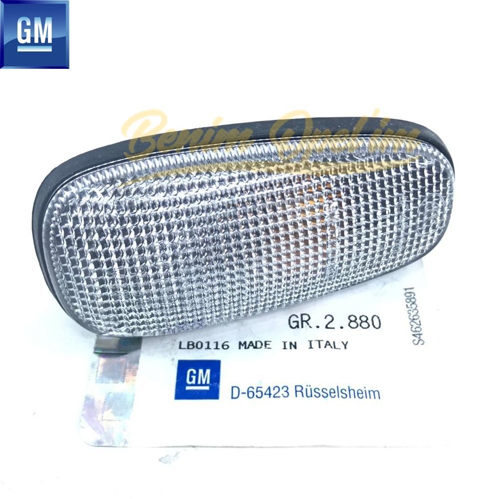 İç ve Dış Aydınlatma | Komple Çamurluk Sinyali Beyaz Opel Astra G, Zafira A, Frontera B GM Orijinal 1713400 - 9120467 | 1713400 | 