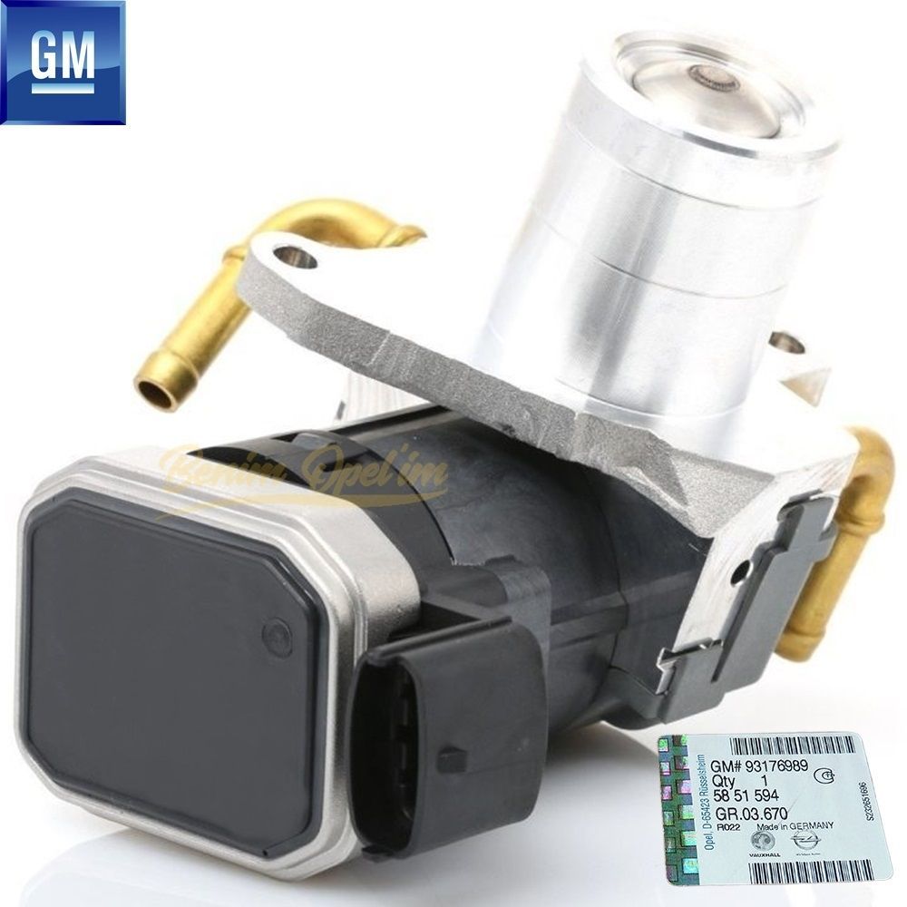 Yakıt ve Egzoz | Komple Egzoz Egr Valfi 2.0/2.2 Dizel Y20DTH, Y22DTR Opel Astra G, Zafira A, Frontera B, Vectra C GM Orijinal 5851594 - 93176989 | 5851594 | 
