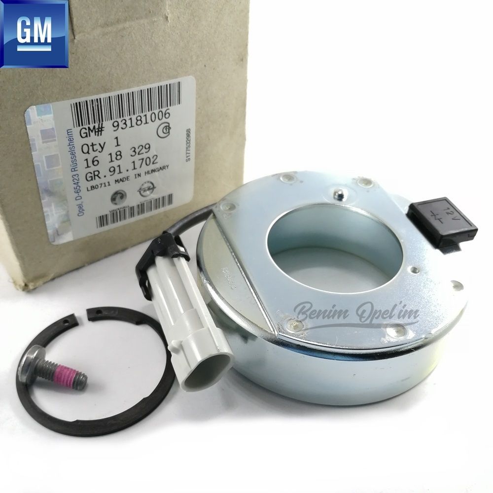Havalandırma ve Klima Aksamı | Komple Klima Kompresör Bobini Opel Astra G, Zafira A, Astra H, Meriva A, Zafira B GM Orijinal 1618329 - 93181006 | 1618329 | 