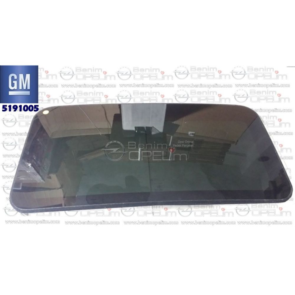 Ayna,Kapı ve Cam | Komple Sunroof Camı Siyah GM Orijinal 5191005 - 90589339 | 5191005 | 