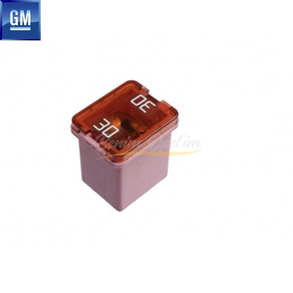 Elektrik | Küçük Kutu Sigorta 30 Amp. Pembe Kısa Tip Opel Corsa D, Corsa E, Meriva B, Zafira C, Astra J, İnsignia, Mokka GM Orijinal 6238675 - 13257521 | 6238675 | 