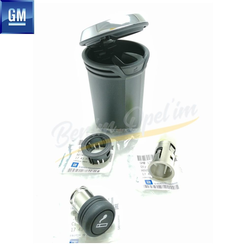 Aksesuar ve Opc | Küllük Takımı Siyah Krom Opel İnsignia A, Astra J, Zafira C, Meriva B GM Orijinal 1743357 - 22761214 | 1743357 | 