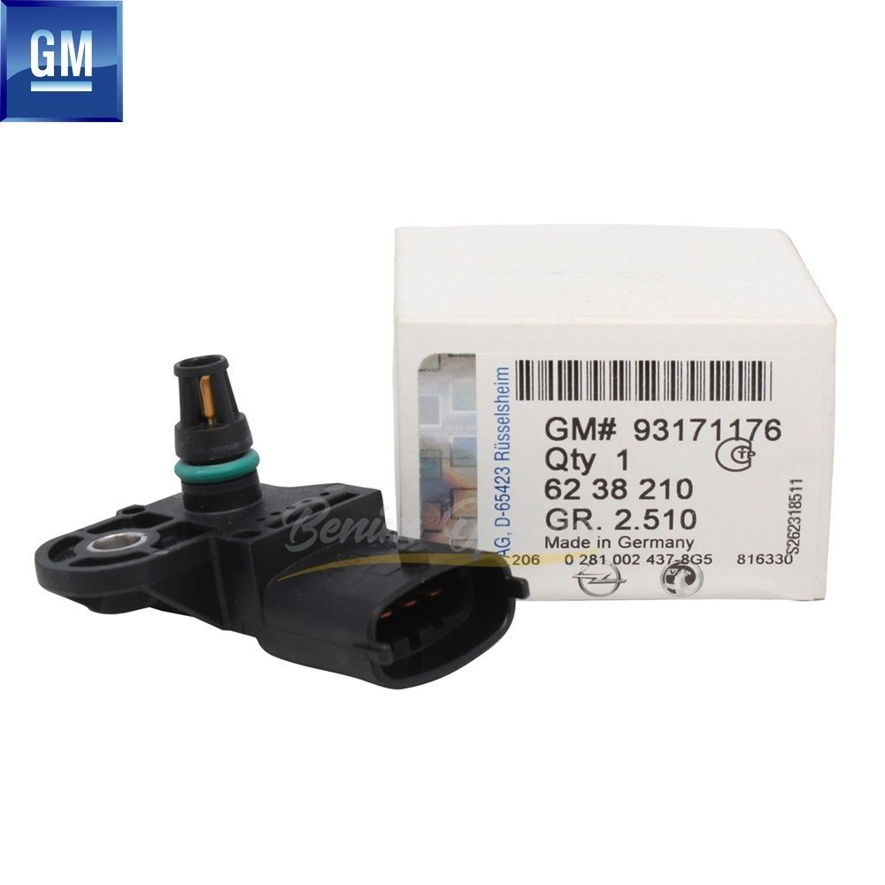 Yakıt ve Egzoz | Map Emme Manifold Sensörü 1.3/1.4/1.7/2.0 Opel Corsa D, Vectra C, Frontera B, Astra G H, Zafira A B GM Orijinal 6238210 - 93171176 | 6238210 | 