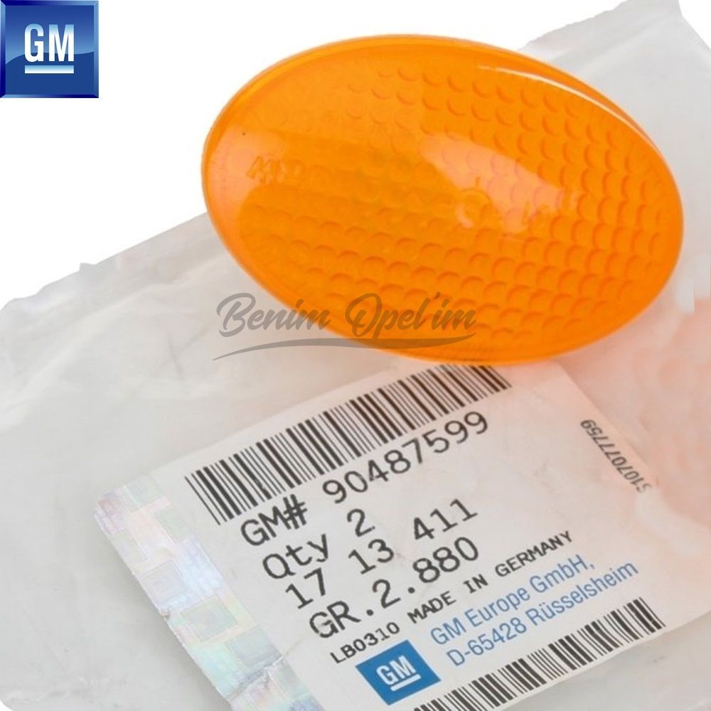 İç ve Dış Aydınlatma | Ön Çamurluk Sinyal Lambası Sarı Opel Astra F, Corsa B, Corsa C, Combo B, Combo C, Tigra A GM Orijinal 1713411 - 90487599 | 1713411 | 