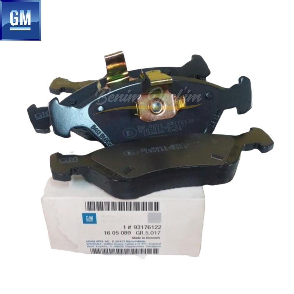 Fren Aksamı | Ön Fren Balatası 1.6/1.7/1.8/2.0 Opel Astra F Calibra Vectra A Vectra B GM Orijinal 1605089 - 93176122 | 93176122 | 