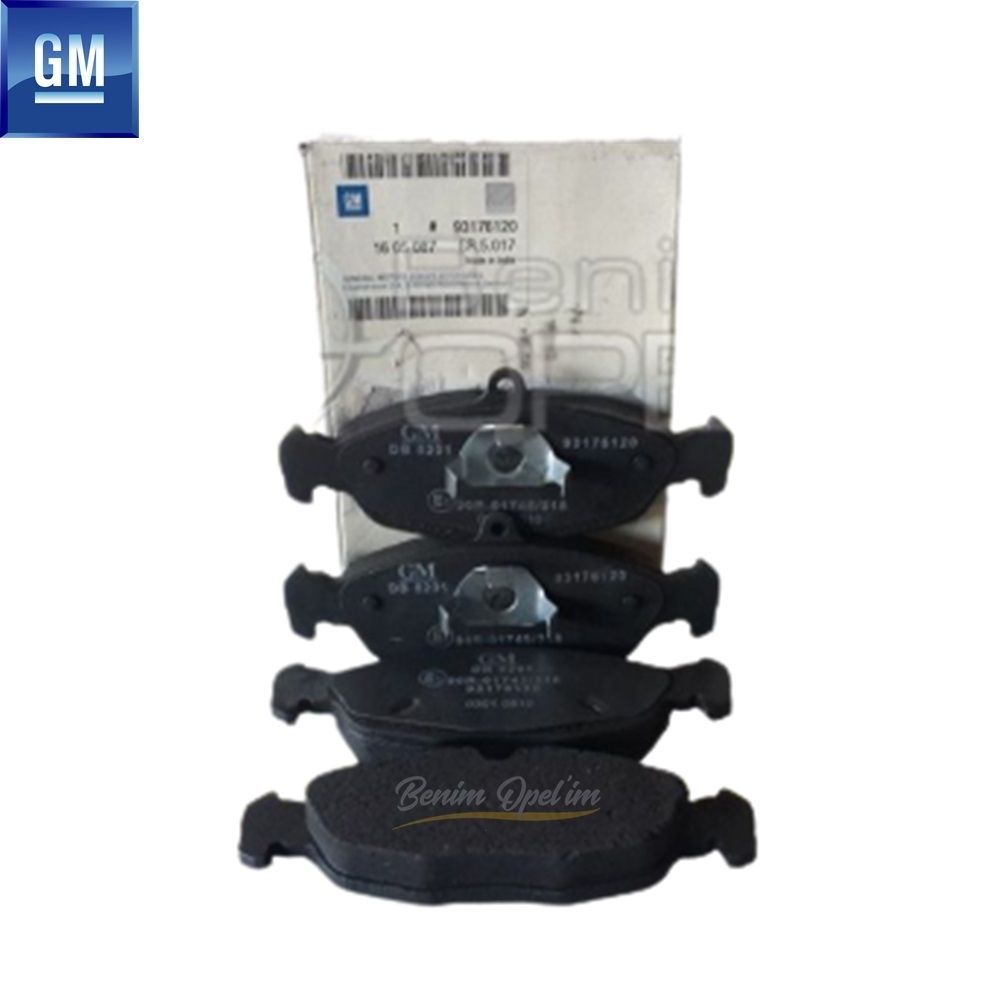 Fren Aksamı | Ön Fren Balatası Opel Astra F, Corsa B, Tigra A, Vectra A 1.2/1.4/1.6/1.7/1.8 GM Orijinal 1605087 - 1605907 | 1605087 | 