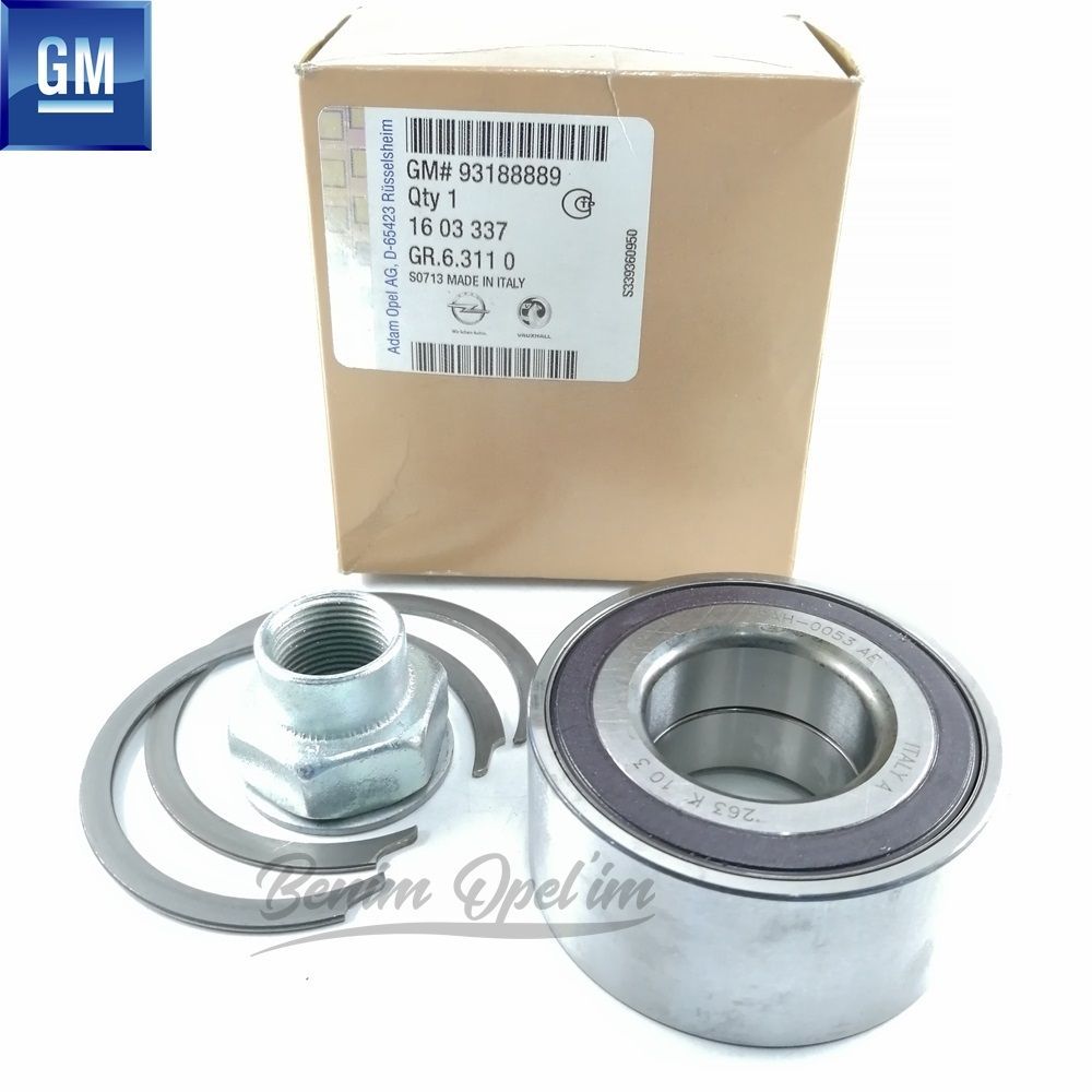 Süspansiyon ve Aks | Opel Adam, Corsa D, Corsa E İnce Ön Teker Rulmanı 33mm 1.0/1.2/1.4 GM Orijinal 1603337 - 93188889 | 1603337 | 