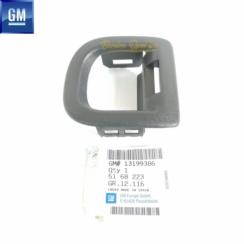 Karoseri İç Trim ve İç Parçalar | Opel Agila A, Corsa C Arka Koltuk Sırtlık Mandal Çerçevesi Füme GM Orijinal 13104145 - 13199386 | 5168223 | 