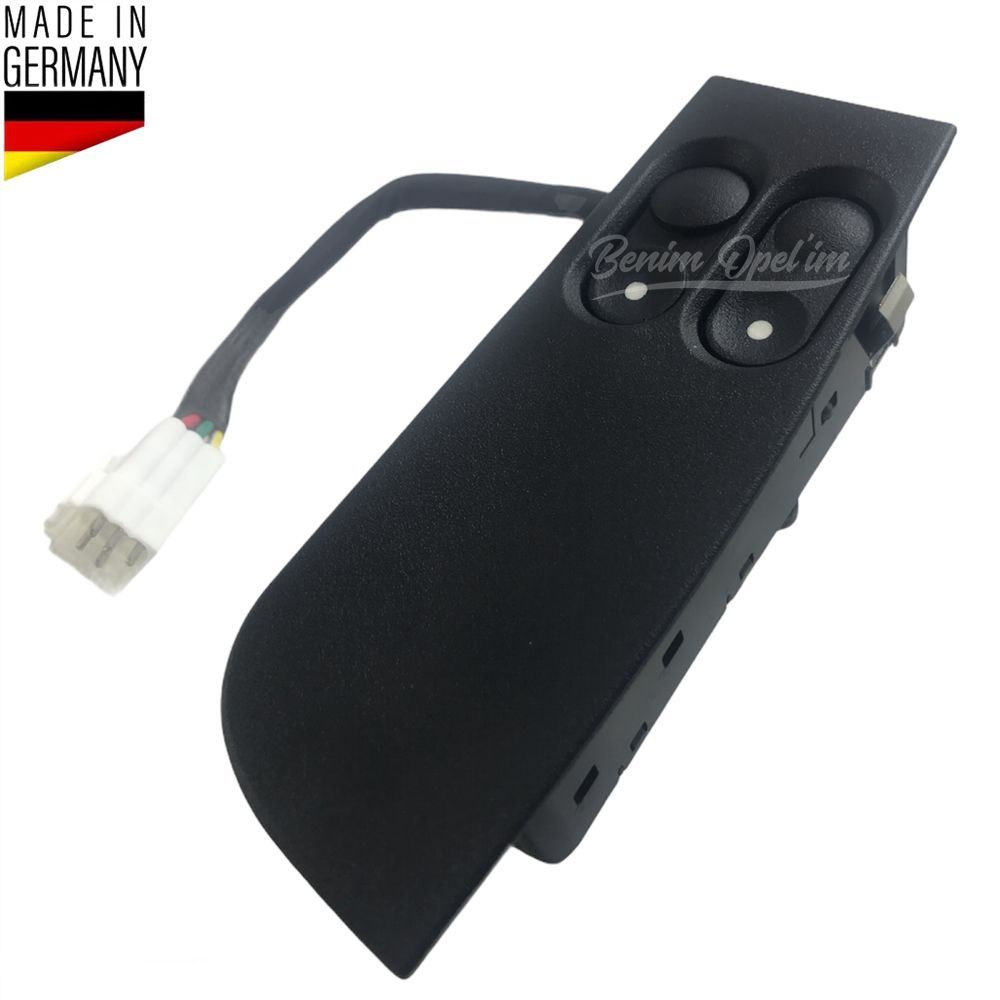 Düğme ve Switch | Opel Astra F Komple Sol Ön Cam Kaldırma Düğmesi (2Li) İkili 8 Pinli Fiş 1. Sınıf Kaliteli 1240619 - 90383584 | 1240619G | 