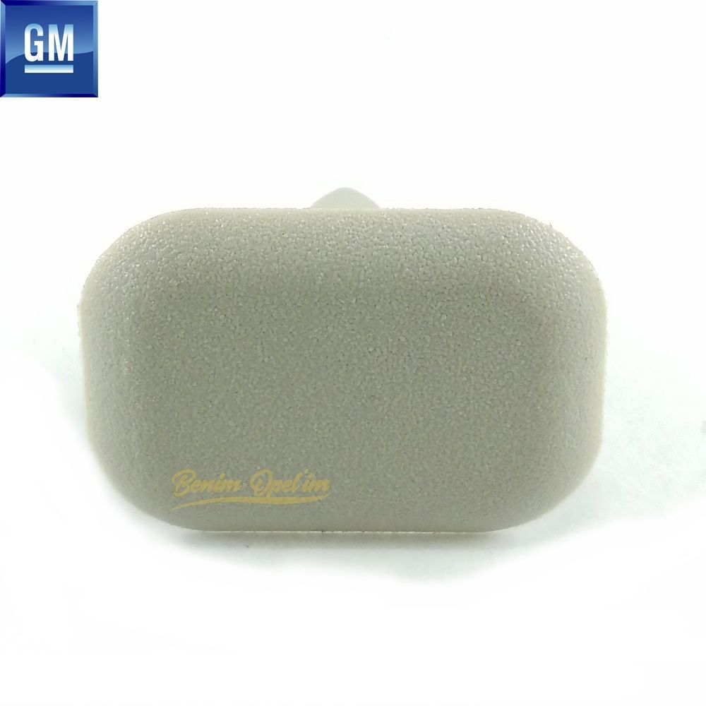 Karoseri İç Trim ve İç Parçalar | Opel Astra F, Omega A Tavan Elcik Tapası Açık Gri 20X28mm GM Orijinal 2351846 - 90406812 | 2351846 | 