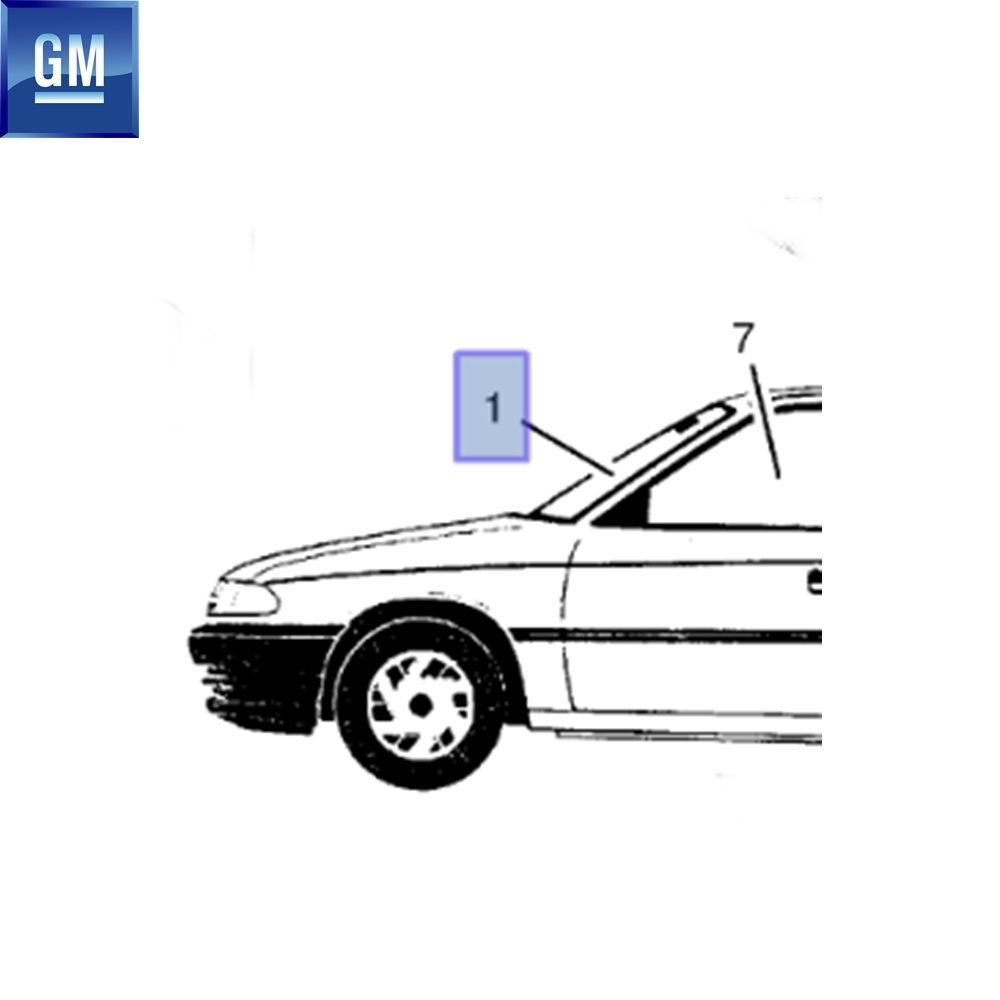 Dış Karoseri ve Kaporta | Opel Astra F Ön Cam Yeşil Kaplamalı GM Orijinal 161005 - 90562255 | 161005 | 