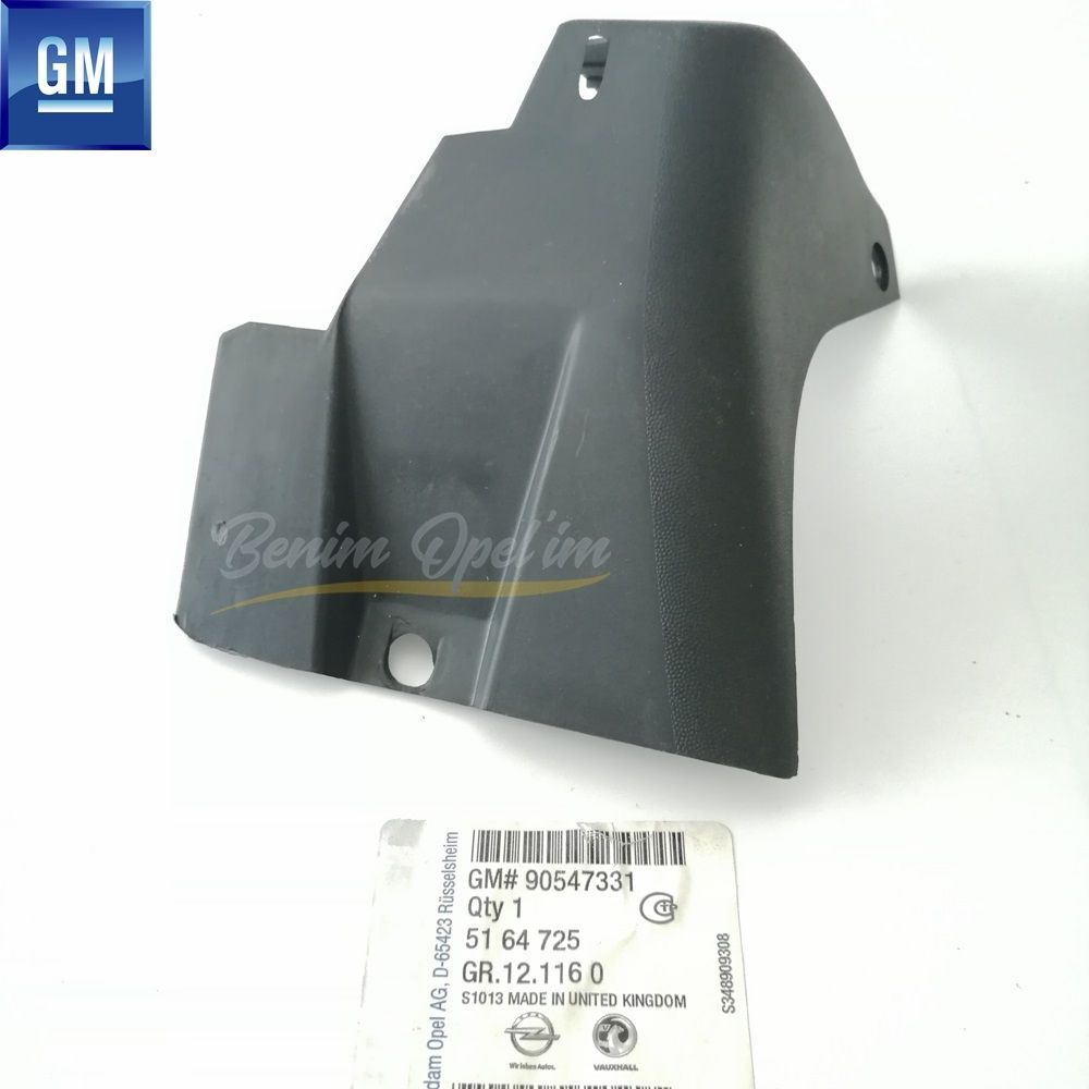 Dış Karoseri ve Kaporta | Opel Astra G Sol Arka Dip Marşbiyel Kapağı Füme GM Orijinal 5164725 - 90547331 | 5164725 | 