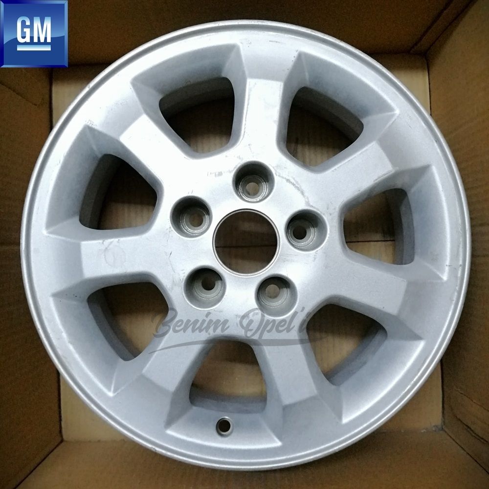 Dış Karoseri ve Kaporta | Opel Astra G, Zafira A Çelik Jant Gümüş Gri 5 Bijonlu 6Jx15 İnç Kod: Wz 1 Adet Fiyatı GM Orijinal 1002113 - 13115515 | 1002113 | 