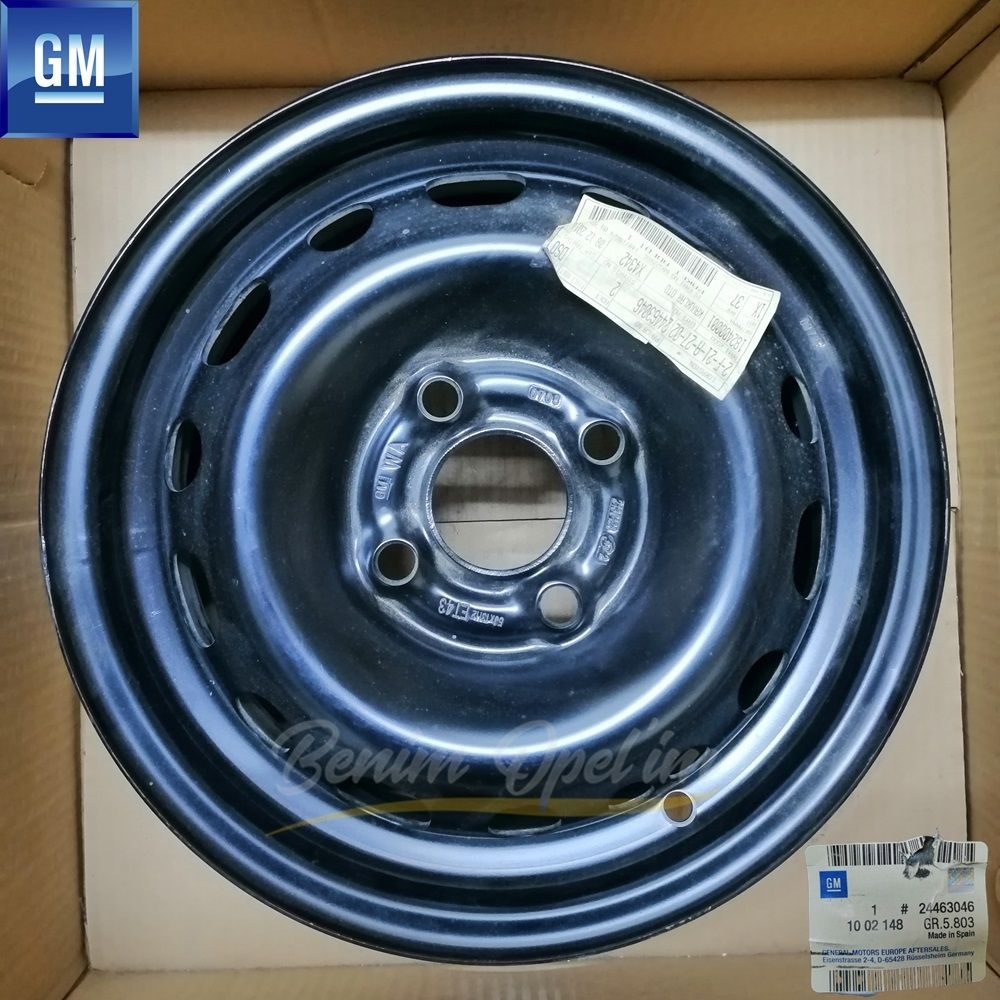 Dış Karoseri ve Kaporta | Opel Astra G, Zafira A, Corsa C, Vectra B Siyah Kara Jant 4 Bijon 4X100 6Jx15 İnç Kod: Et49 Pb 1 Adet Fiyatı GM Orijinal 1002425 - 90575010 | 1002425 | 