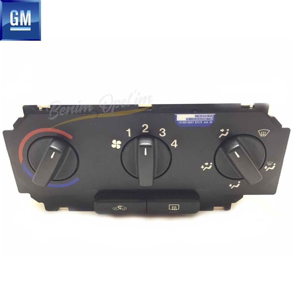 Havalandırma ve Klima Aksamı | Opel Astra G, Zafira A Kalorifer Kumanda Paneli GM Orijinal 6822019 - 90437542 | 6822019 | 