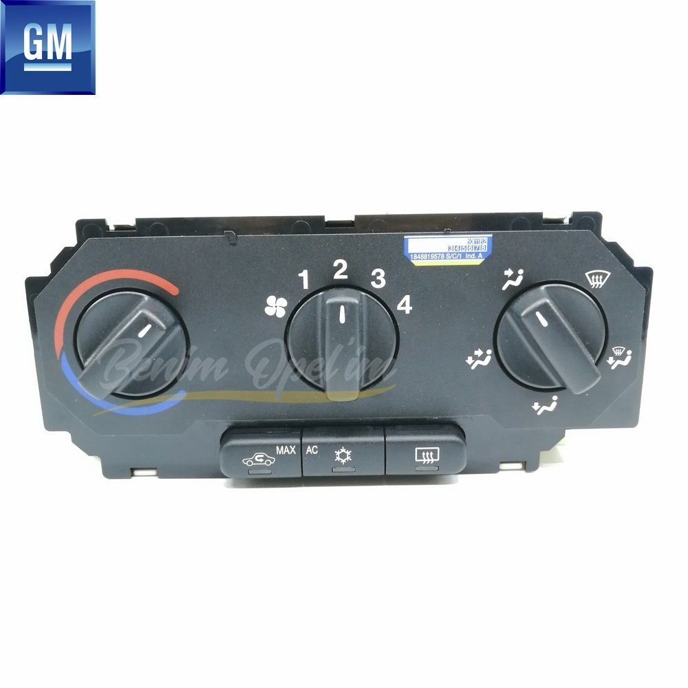 Havalandırma ve Klima Aksamı | Opel Astra G, Zafira A Kalorifer Kumanda Ünitesi Siyah GM Orijinal 6822012 - 24463970 | 6822012 | 