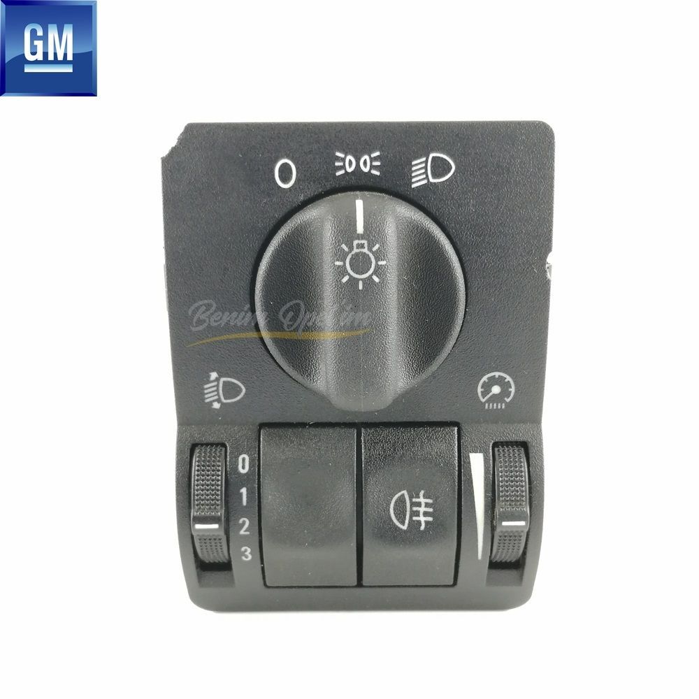 Elektrik | Opel Astra G, Zafira A Komple Sissiz Far Anahtarı Siyah GM Orijinal 1240484 - 9181045 | 1240484 | 