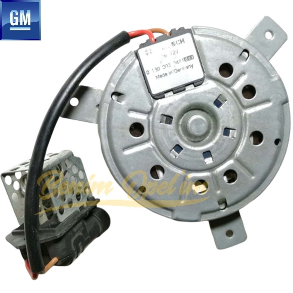 Soğutma ve Radyatör | Opel Astra G, Zafira A Pervanesiz Klima Fan Motoru 1.2/1.4/1.6/1.8 GM Orijinal 1341321 - 9133061 | 1341321 | 