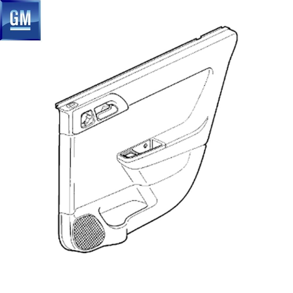 Ayna,Kapı ve Cam | Opel Astra G, Zafira A Sağ Arka Kapı Döşemesi (XXXX, XXNZ) GM Orijinal 7234679 - 13112800 | 7234679 | 
