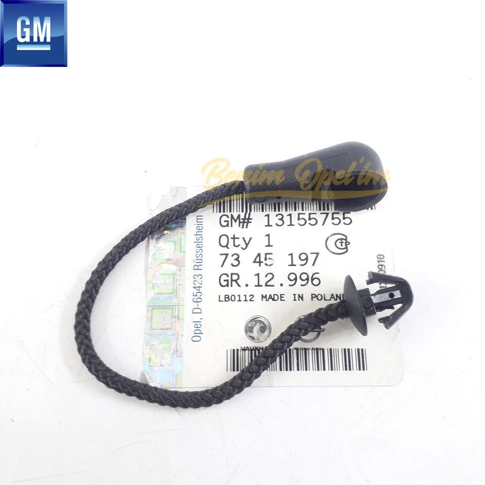 Karoseri İç Trim ve İç Parçalar | Opel Astra H Arka Bagaj Pandizot Klipsi İpli Komple GM Orijinal 7345197 - 13155755 | 7345197 | 