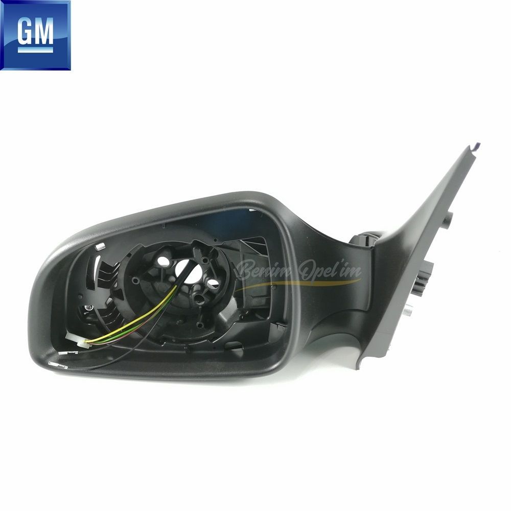 Ayna,Kapı ve Cam | Opel Astra H Isıtmalı Elektrikli Sol Dış Dikiz Ayna Gövdesi Siyah GM Orijinal 1428395 - 13312982 | 1428395 | 