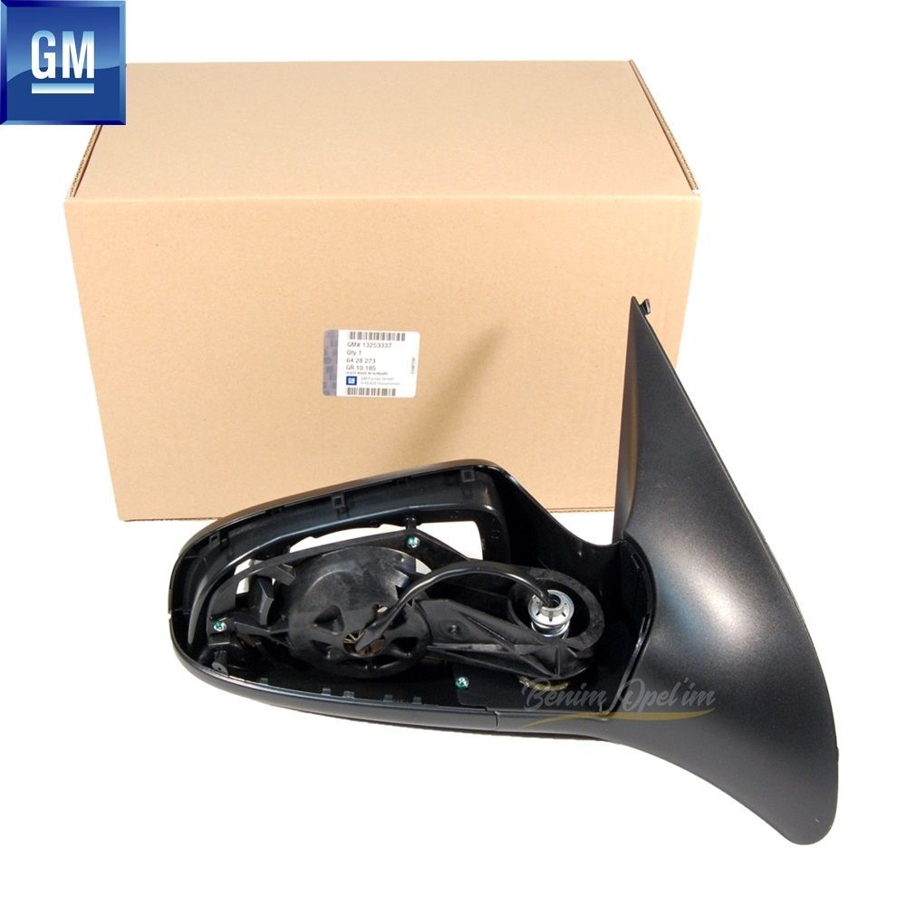 Ayna,Kapı ve Cam | Opel Astra H Katlanır Elektrikli Sağ Dış Dikiz Ayna Gövdesi Siyah GM Orijinal 6428184 - 13141996 | 6428184 | 