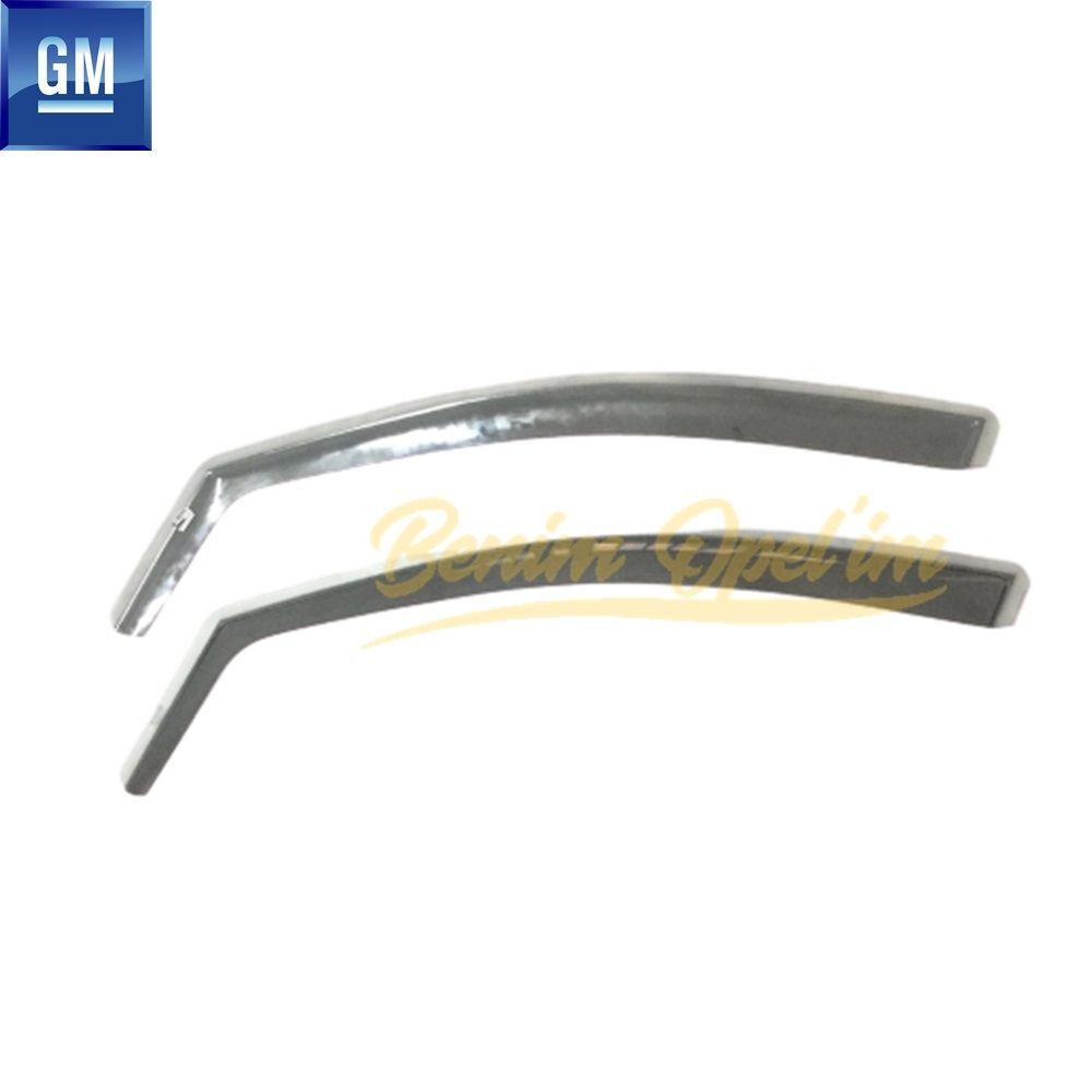 Aksesuar ve Opc | Opel Astra H L48 Ön Kapı Üstü Rüzgarlık Seti GM Orijinal 6732298 - 93199832 | 6732298 | 