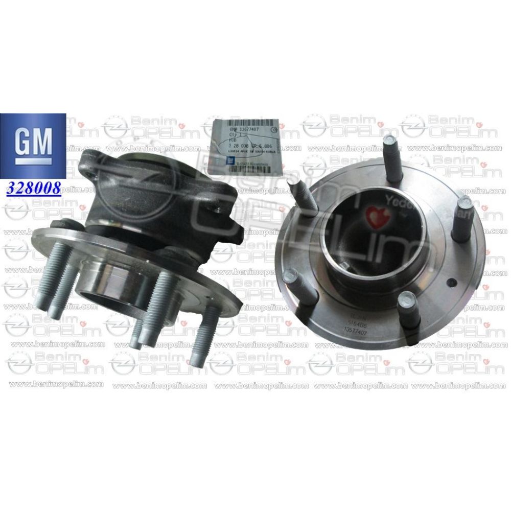 Fren Aksamı | Opel Astra J Arka Teker Poryası (Rulman) GM Orijinal 328008 - 13577407 | 13591999 | 