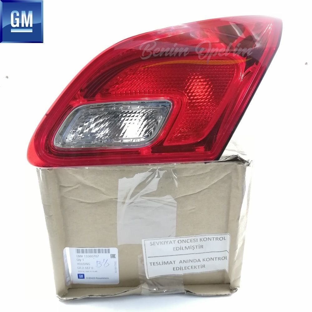 İç ve Dış Aydınlatma | Opel Astra J HB Sağ Arka Bagaj İç Stop Lambası Kırmızı GM Orijinal 13360787 - 1222266 | 13360787 | 