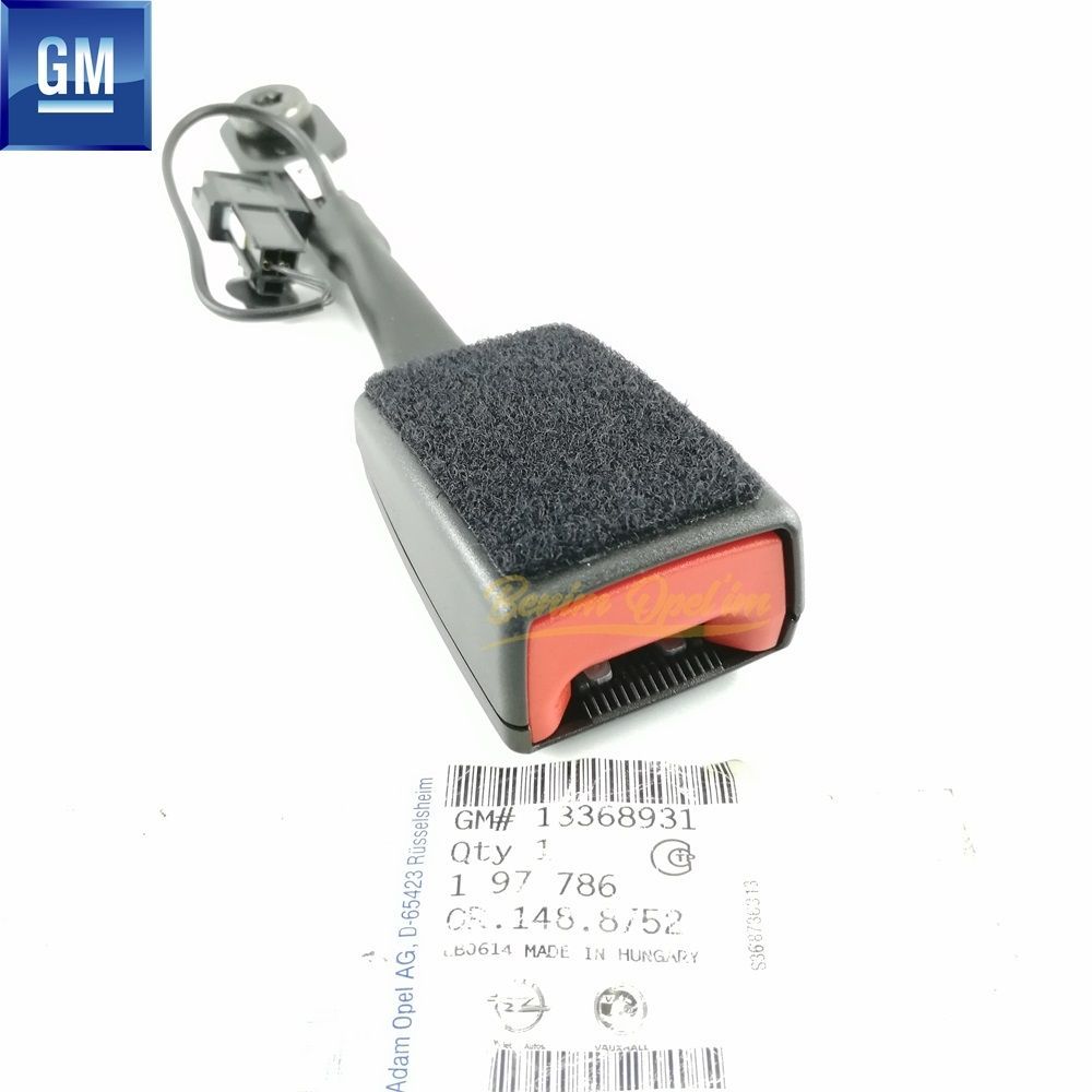 Karoseri İç Trim ve İç Parçalar | Opel Astra J Komple Sağ Ön Emniyet Kemer Tokası Siyah GM Orijinal 197786 - 13368931 | 197786 | 